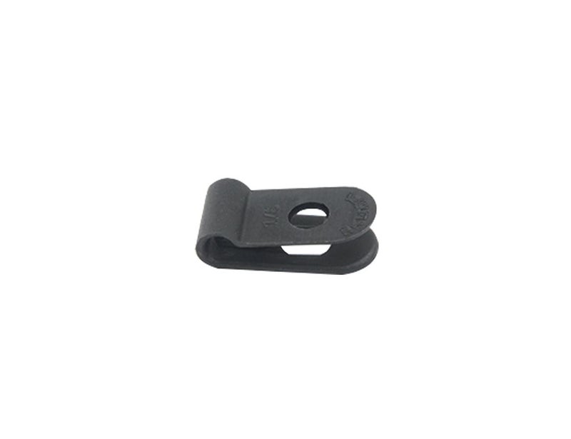 TOVOT 200 PCS 1/8" Nylon Cable Clips Assortment R-Type Cable Clip Kit Black Plastic Wire Clamps Fasteners for Wire Mounting - Image 4
